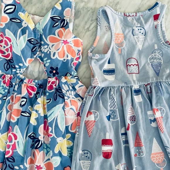 2 blue sleeveless dresses 4T - Picture 4 of 4